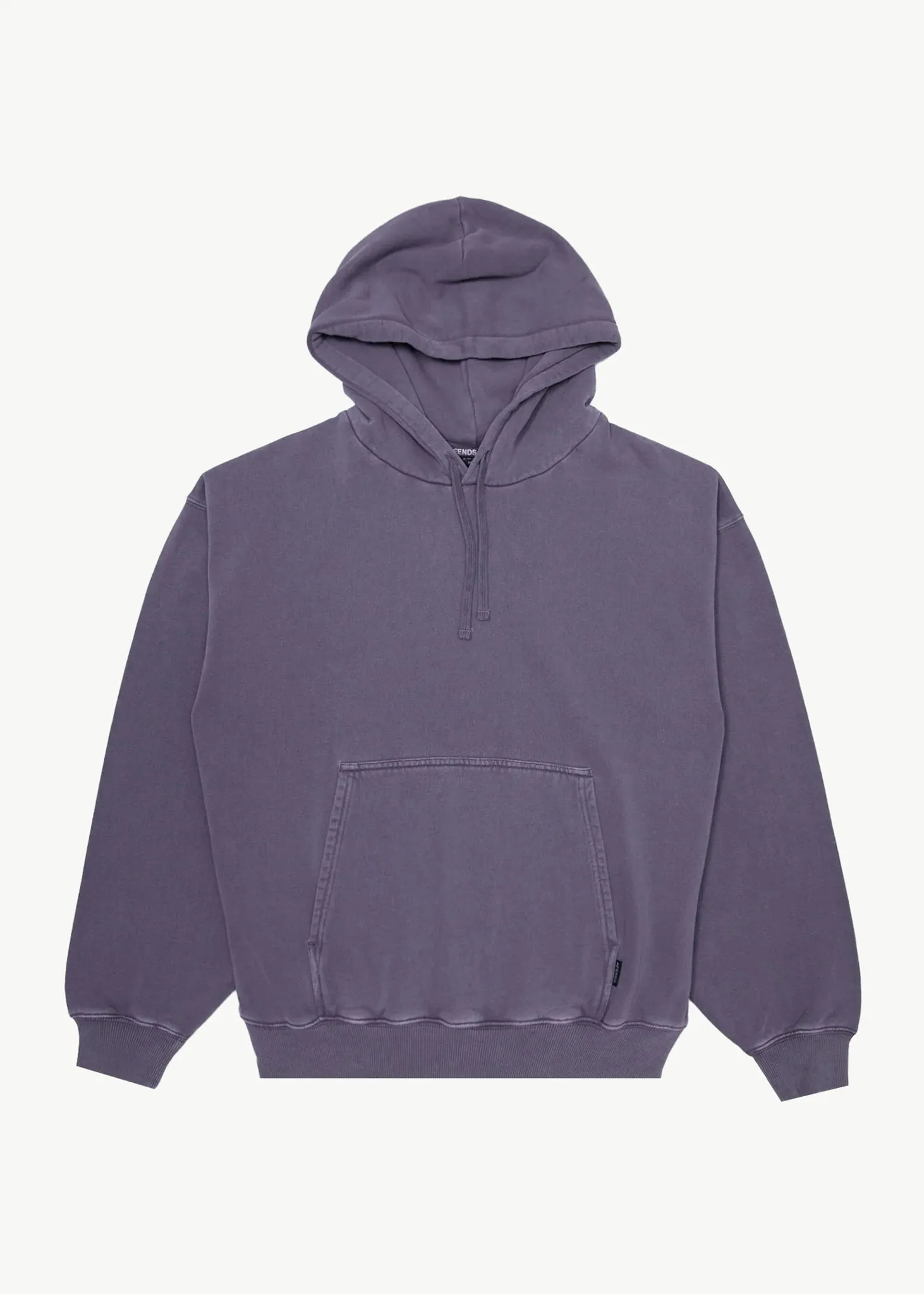 AFENDS Mens Genesis - Boxy Pull On Hood - Vintage Aubergine sold by Afends