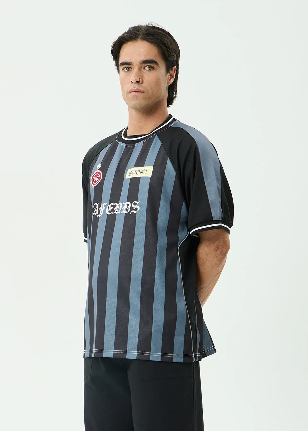 AFENDS Mens Holloway - Raglan Jersey - Black sold by Afends product image thumbnail 3