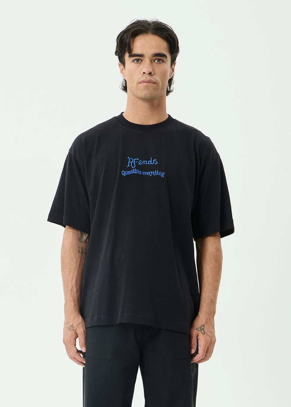 AFENDS Mens Mind Melt - Boxy Tee - Black sold by Afends product image thumbnail 2