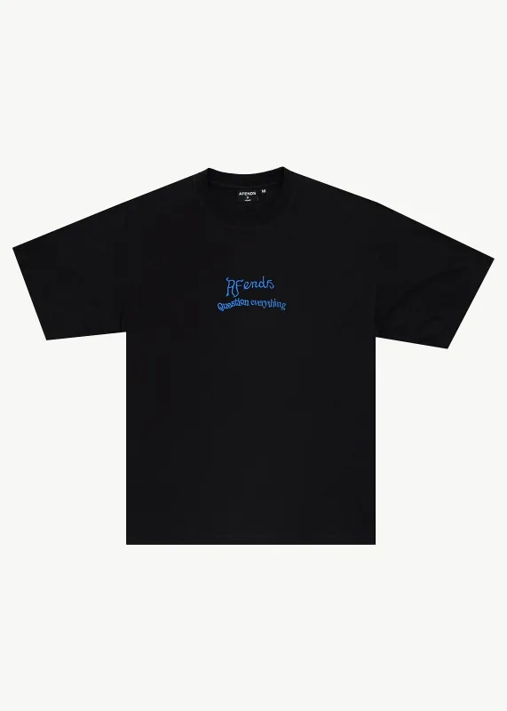 AFENDS Mens Mind Melt - Boxy Tee - Black made by Afends