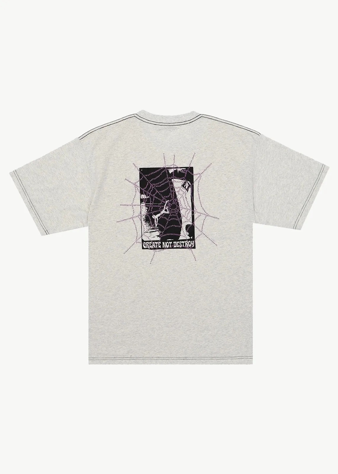 AFENDS Mens Tangled - Boxy Tee - Grey Marle sold by Afends product image thumbnail 2