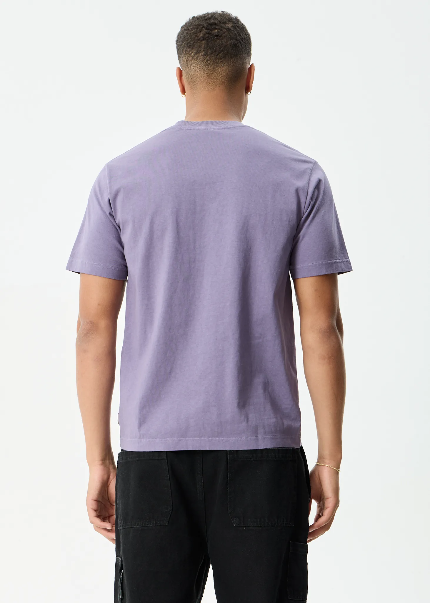 AFENDS Mens Delites - Heavyweight Retro Tee - Vintage Aubergine sold by Afends product image thumbnail 5