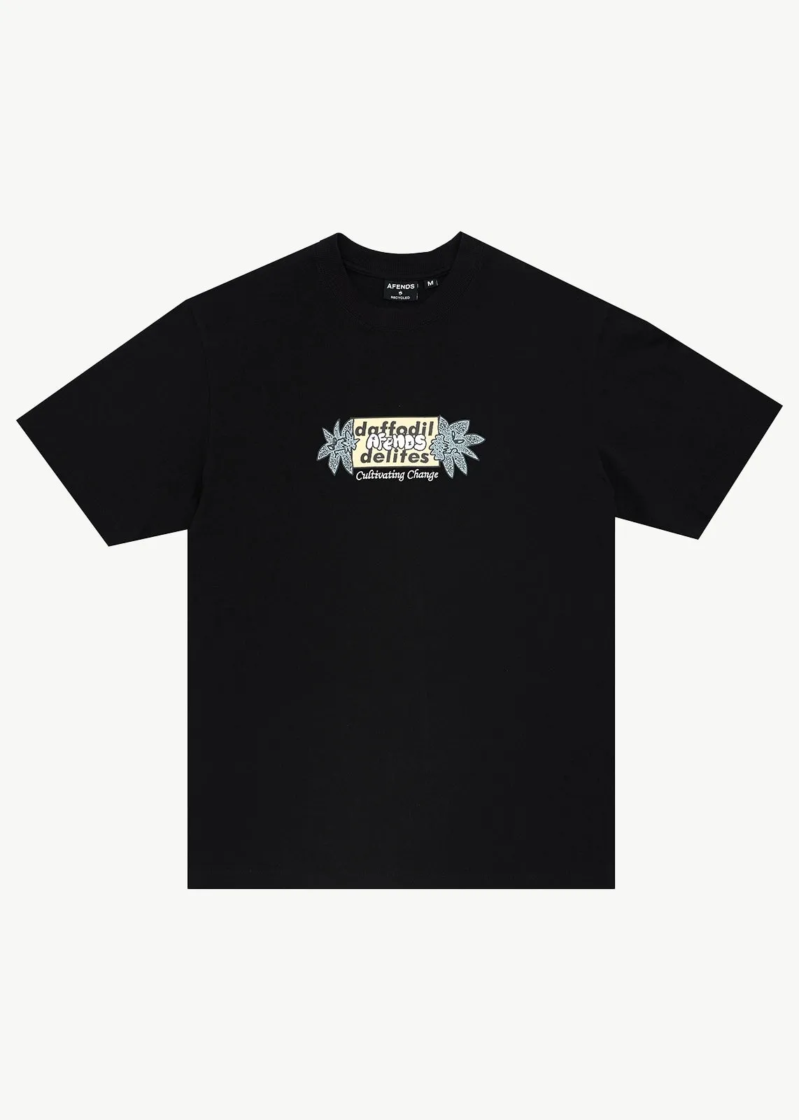 AFENDS Mens Delites - Heavyweight Retro Tee - Black sold by Afends