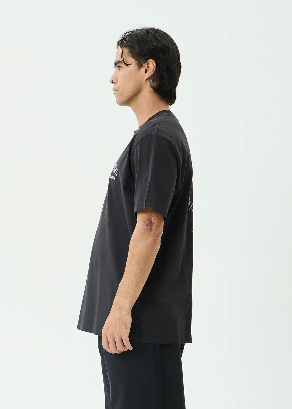 AFENDS Mens Thirty Three Ten - Retro Tee - Stone Black sold by Afends product image thumbnail 5