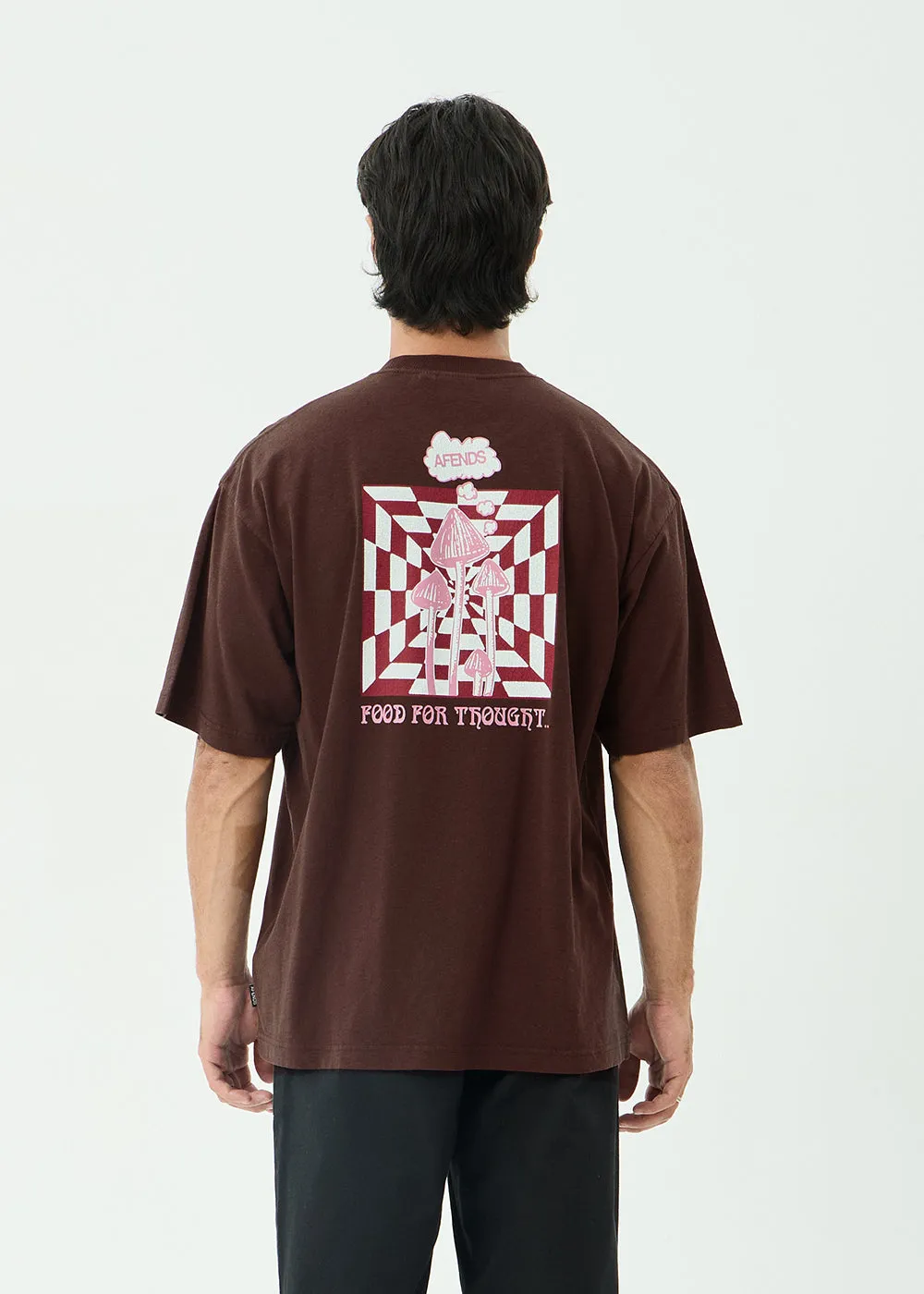 AFENDS Mens Perception - Boxy Tee - Washed Coffee sold by Afends product image thumbnail 2