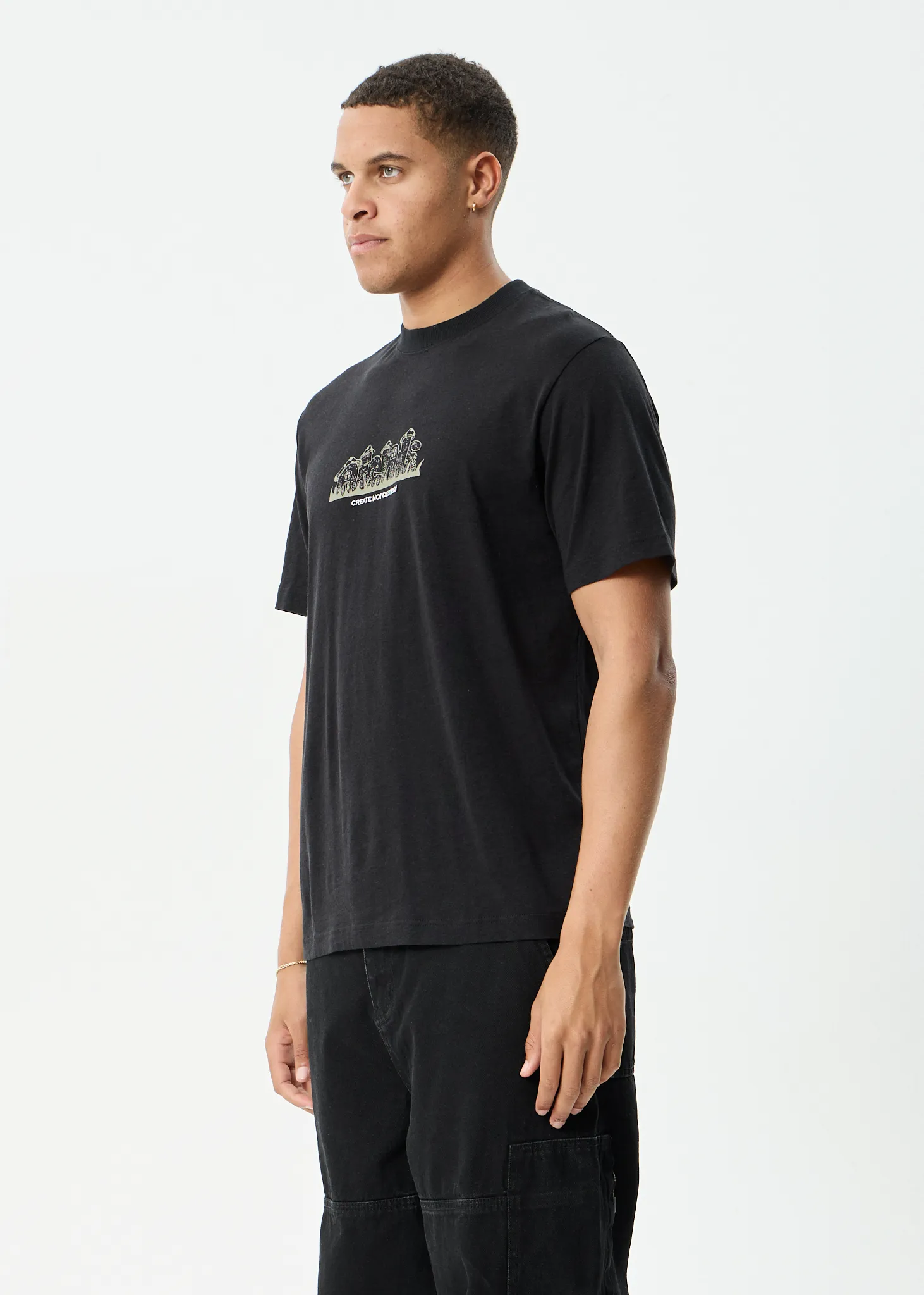 AFENDS Mens Allure - Retro Tee - Black sold by Afends product image thumbnail 3