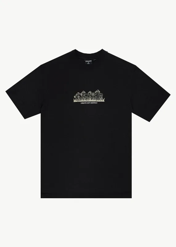AFENDS Mens Allure - Retro Tee - Black made by Afends