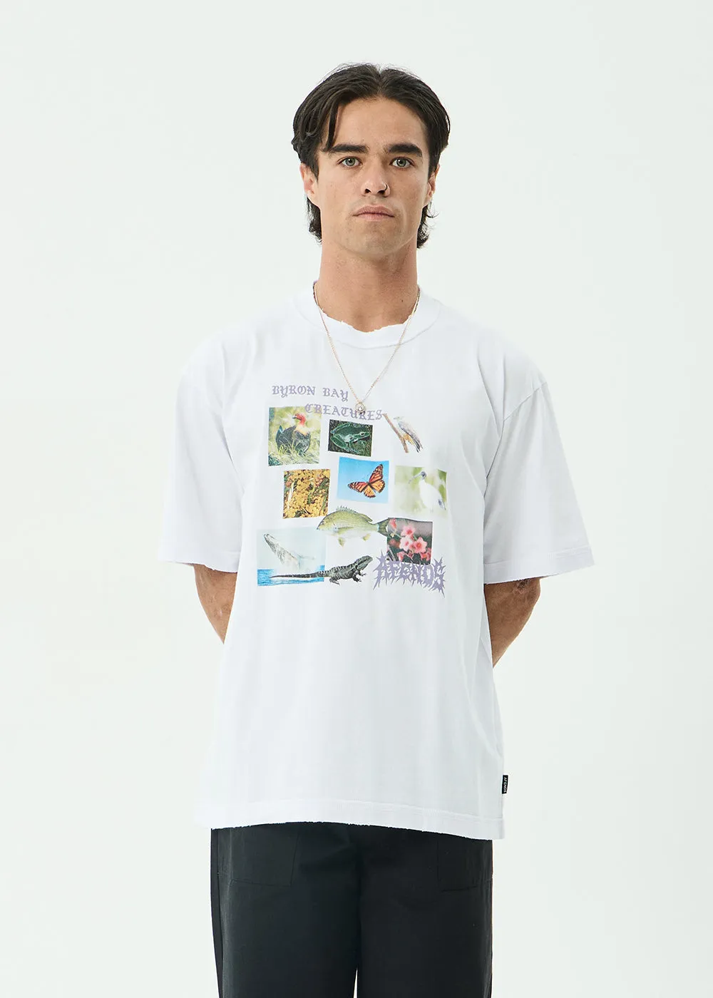 AFENDS Mens Creatures - Boxy Tee - White sold by Afends product image thumbnail 3