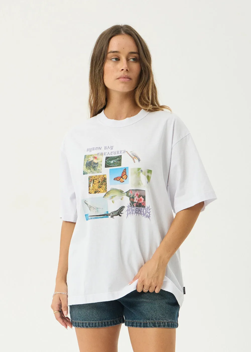 AFENDS Mens Creatures - Boxy Tee - White sold by Afends product image thumbnail 2