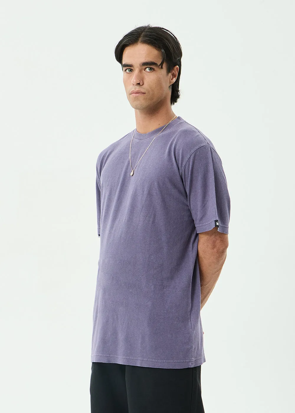 AFENDS Mens Classic - Retro Tee - Vintage Aubergine sold by Afends product image thumbnail 3