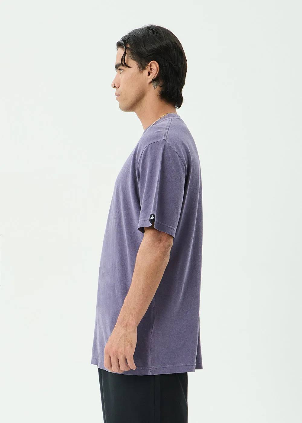 AFENDS Mens Classic - Retro Tee - Vintage Aubergine sold by Afends product image thumbnail 4