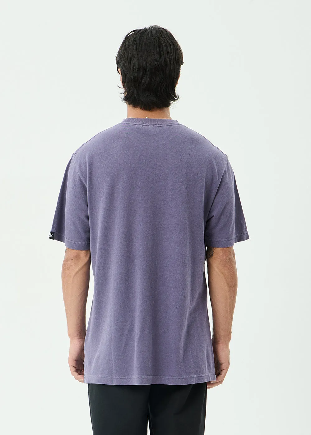 AFENDS Mens Classic - Retro Tee - Vintage Aubergine sold by Afends product image thumbnail 5