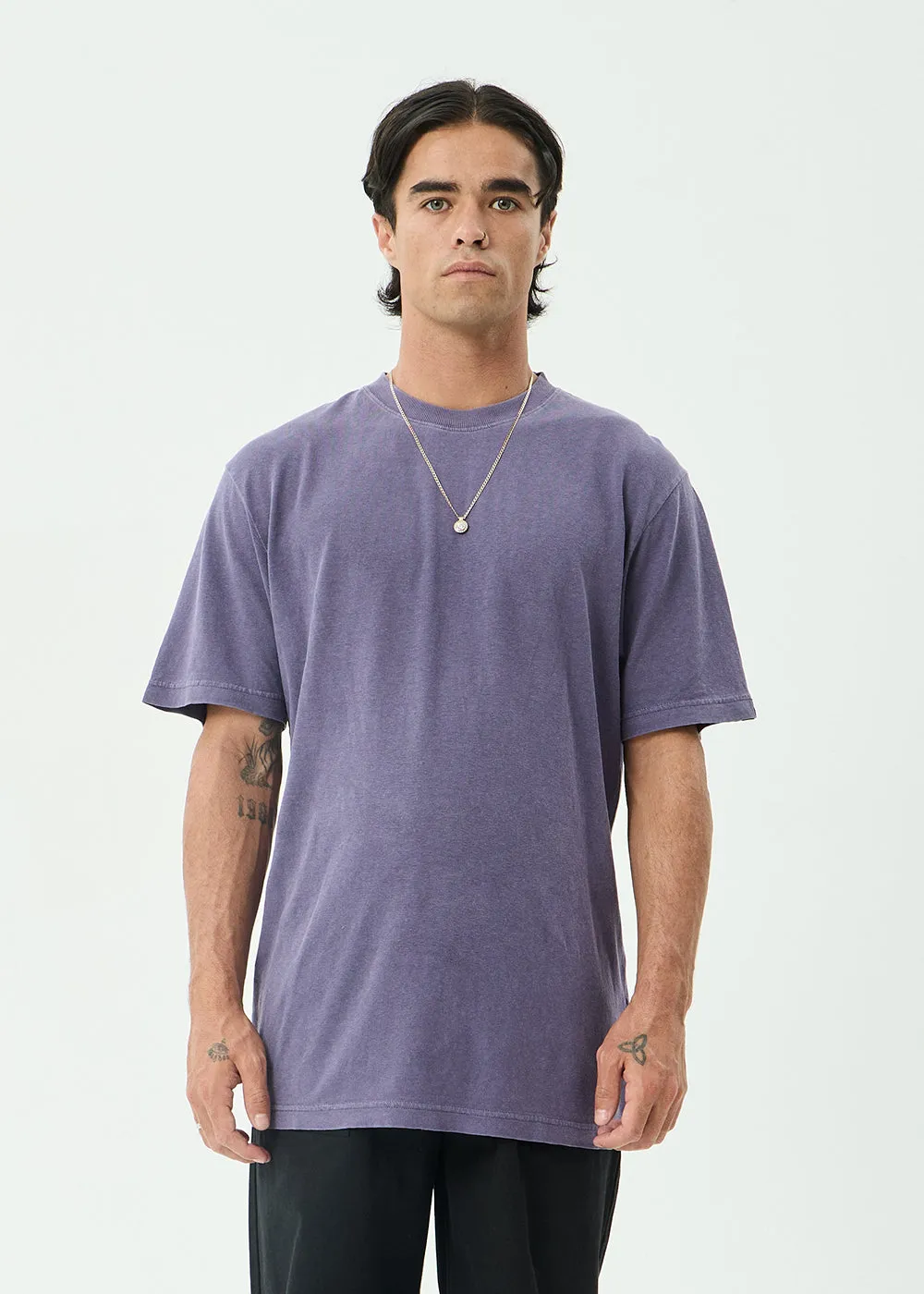 AFENDS Mens Classic - Retro Tee - Vintage Aubergine sold by Afends product image thumbnail 2