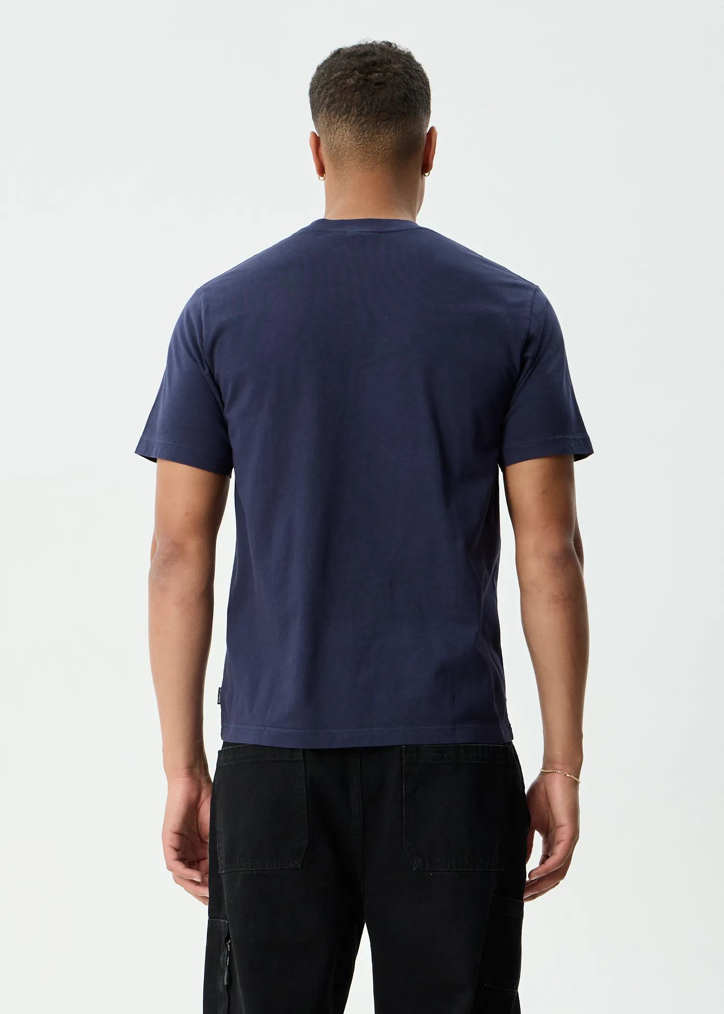 AFENDS Mens Vinyl - Retro Tee - Washed Deep Sea sold by Afends product image thumbnail 5