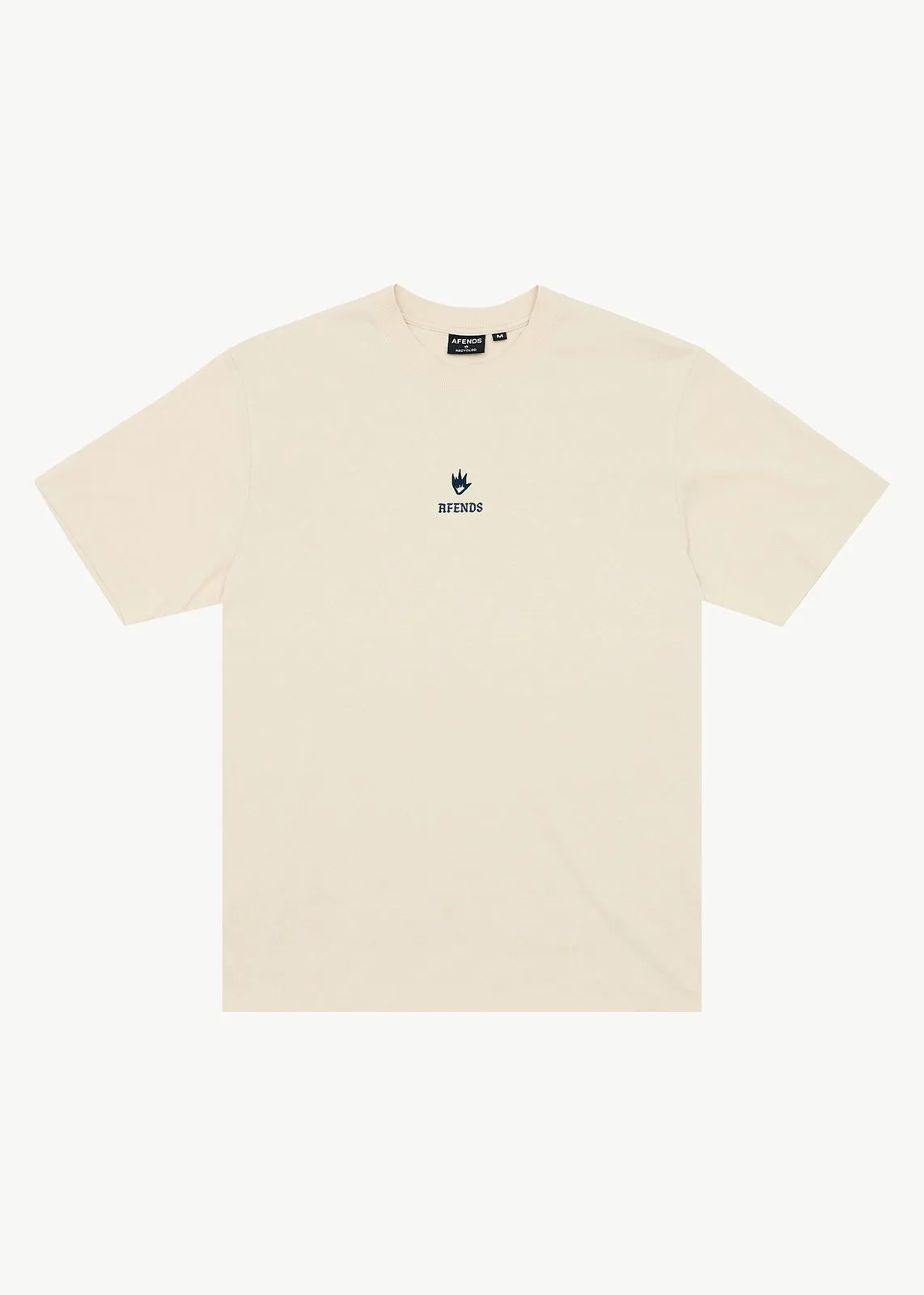 AFENDS Mens Burnin - Retro Tee - Moonbeam sold by Afends