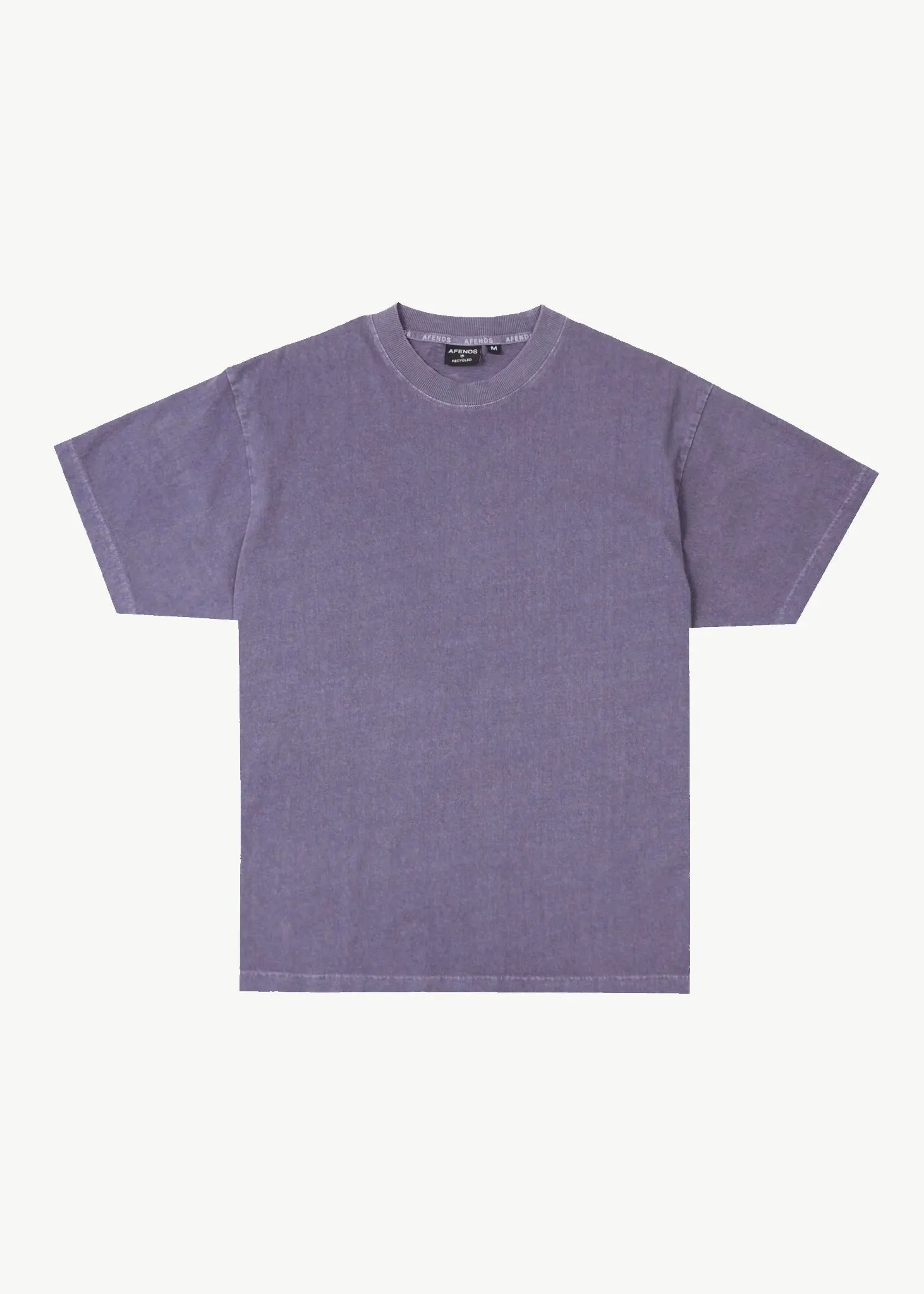 AFENDS Mens Genesis - Heavyweight Boxy Tee - Vintage Aubergine sold by Afends