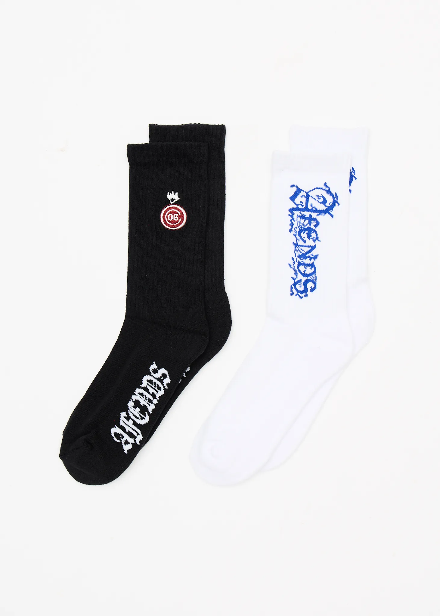 AFENDS Mens Team - Socks Two Pack - Multi sold by Afends