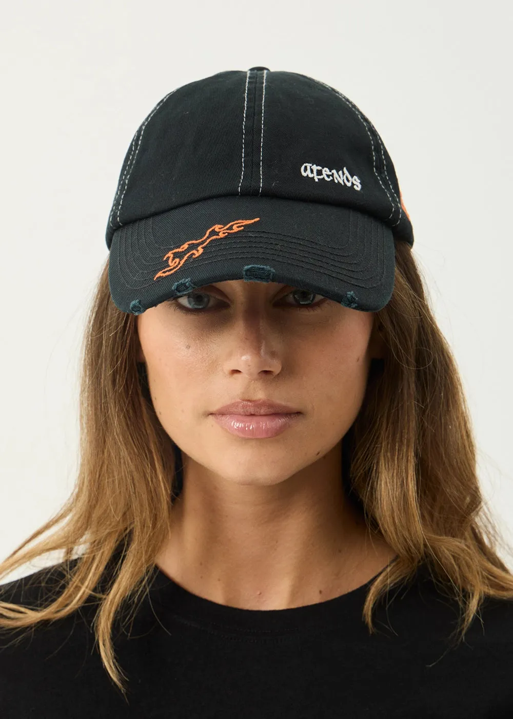 AFENDS Mens Leap - Six Panel Cap - Stone Black sold by Afends product image thumbnail 3