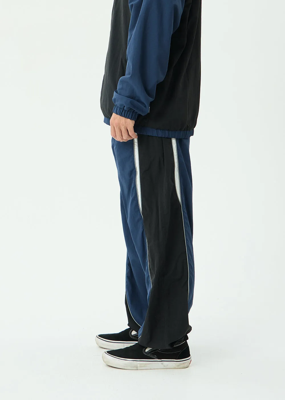 AFENDS Mens Sporting - Panelled Track Pant - Navy sold by Afends product image thumbnail 4