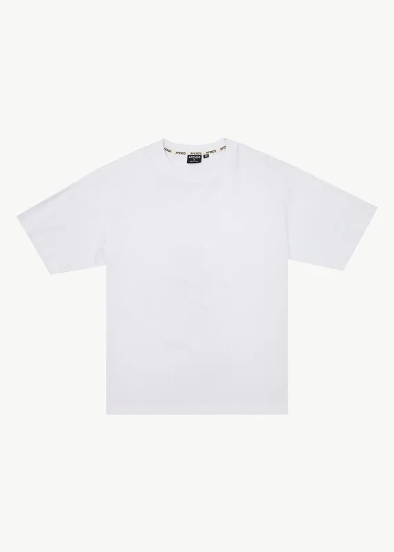 AFENDS Mens Vintage Genesis - Heavyweight Distressed Boxy Tee - Worn White made by Afends