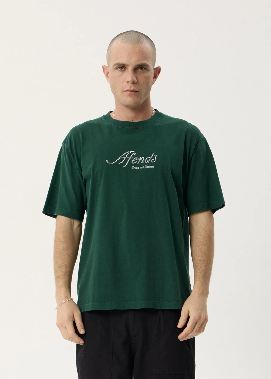 AFENDS Mens Horoscope - Boxy Tee - Washed Pine sold by Afends product image thumbnail 3