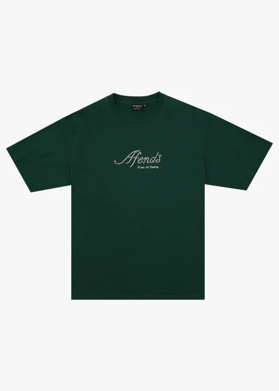 AFENDS Mens Horoscope - Boxy Tee - Washed Pine made by Afends