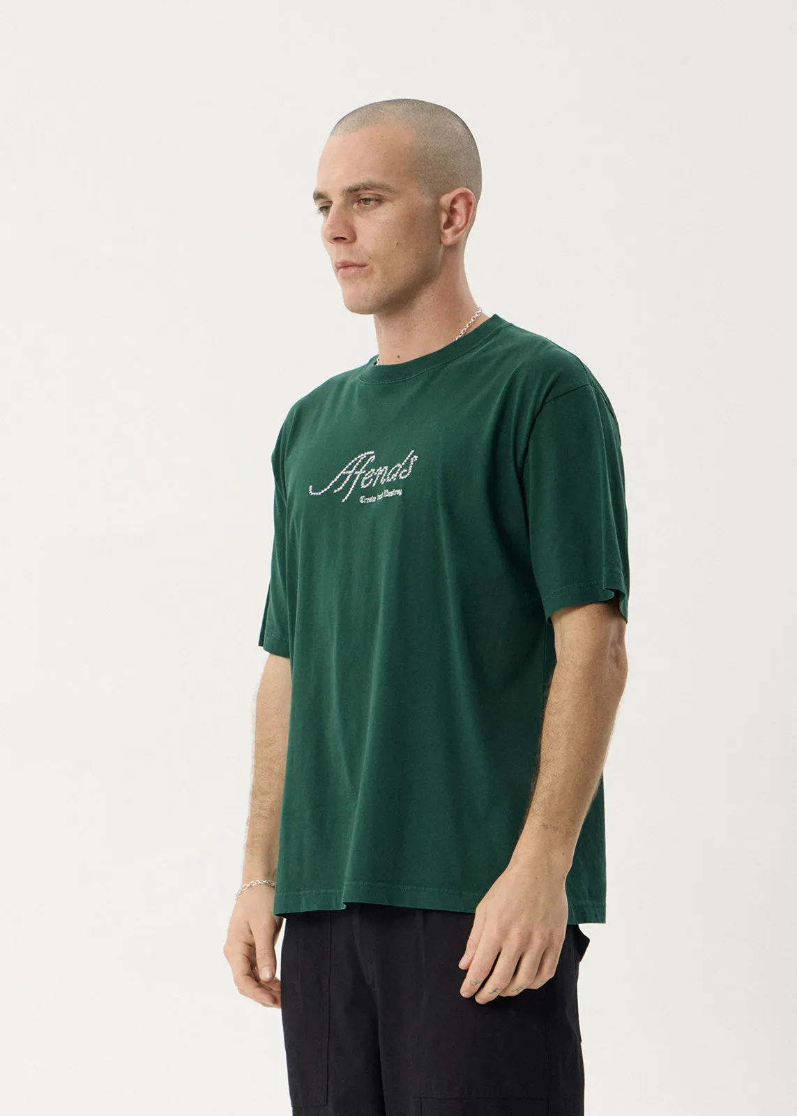 AFENDS Mens Horoscope - Boxy Tee - Washed Pine sold by Afends product image thumbnail 5