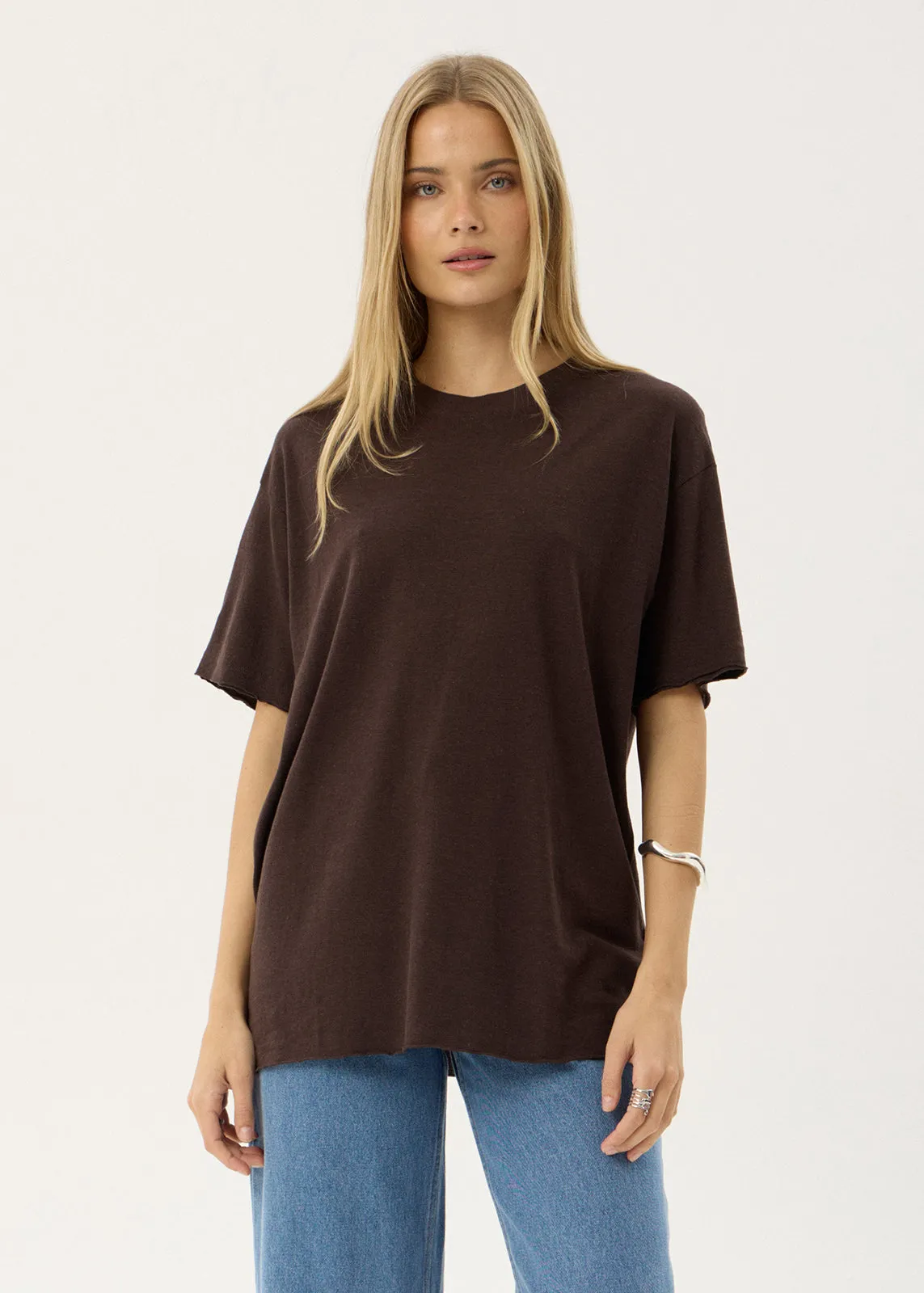 AFENDS Womens Slay - Oversized Tee - Coffee sold by Afends product image thumbnail 2