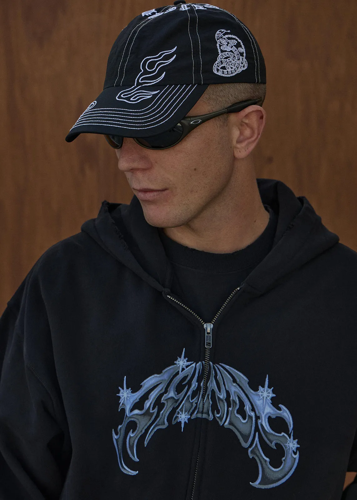 AFENDS Unisex Motor - Six Panel Cap - Black sold by Afends