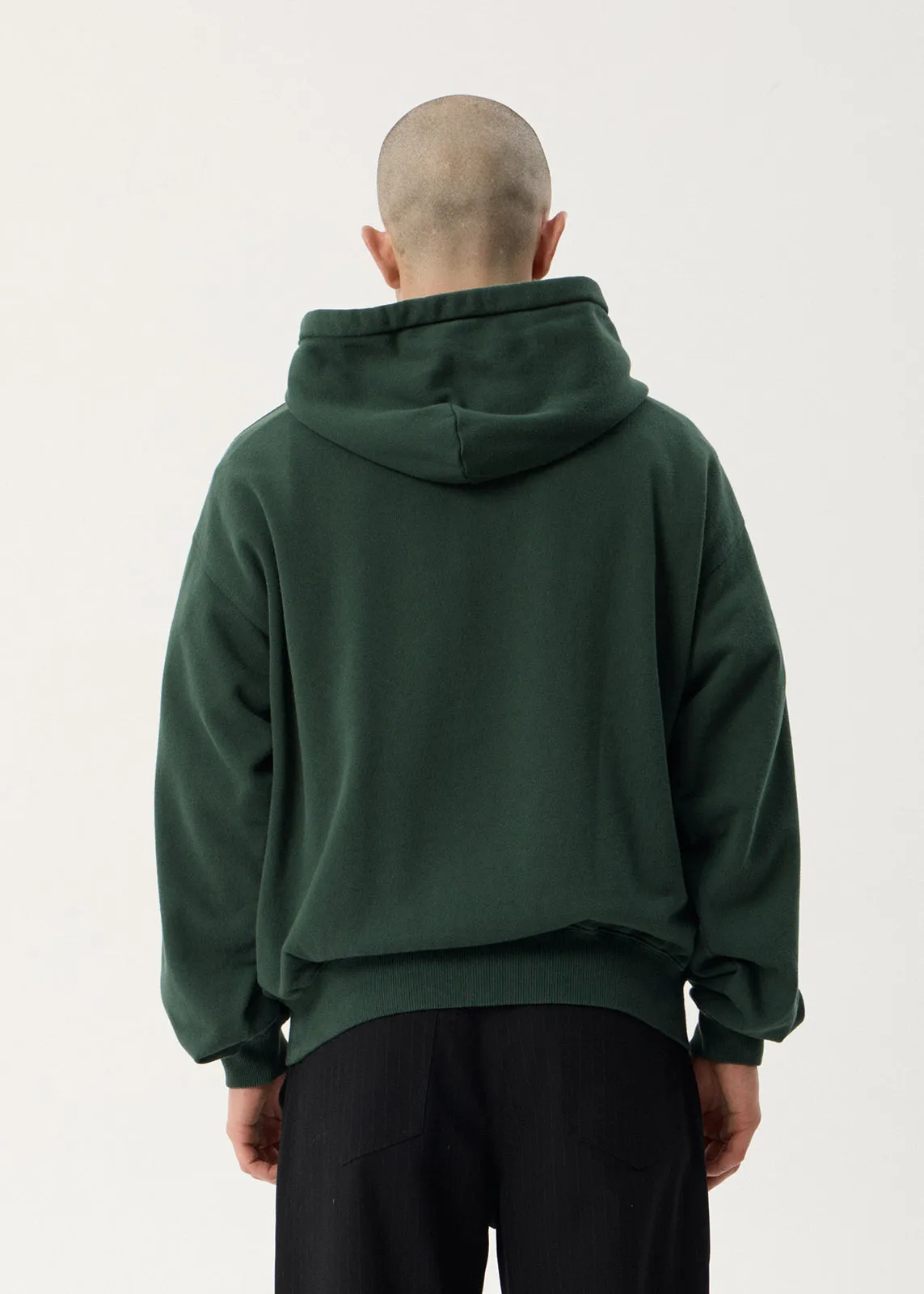 AFENDS Mens Genesis - Boxy Pull On Hood - Washed Pine sold by Afends product image thumbnail 5