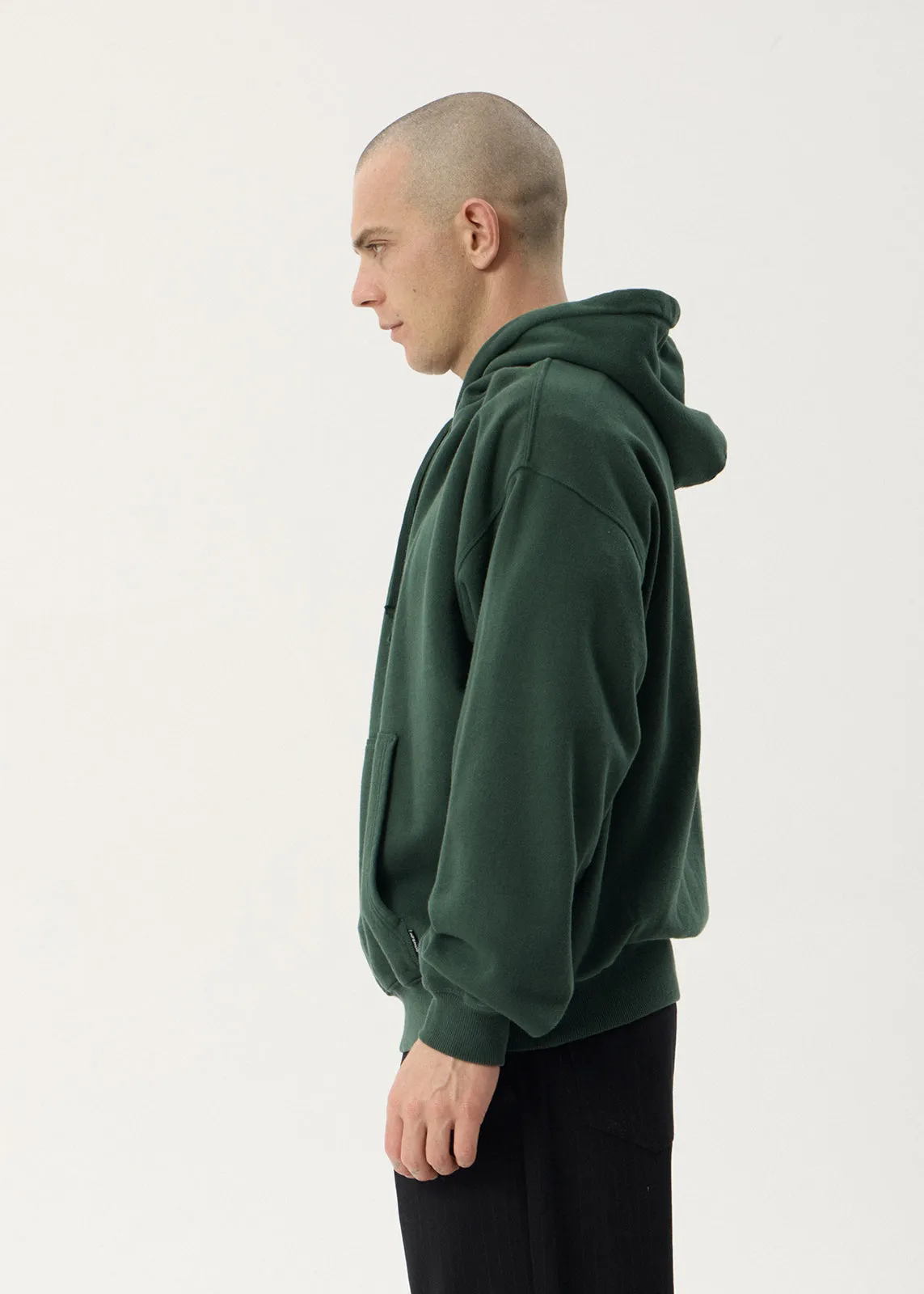 AFENDS Mens Genesis - Boxy Pull On Hood - Washed Pine sold by Afends product image thumbnail 4