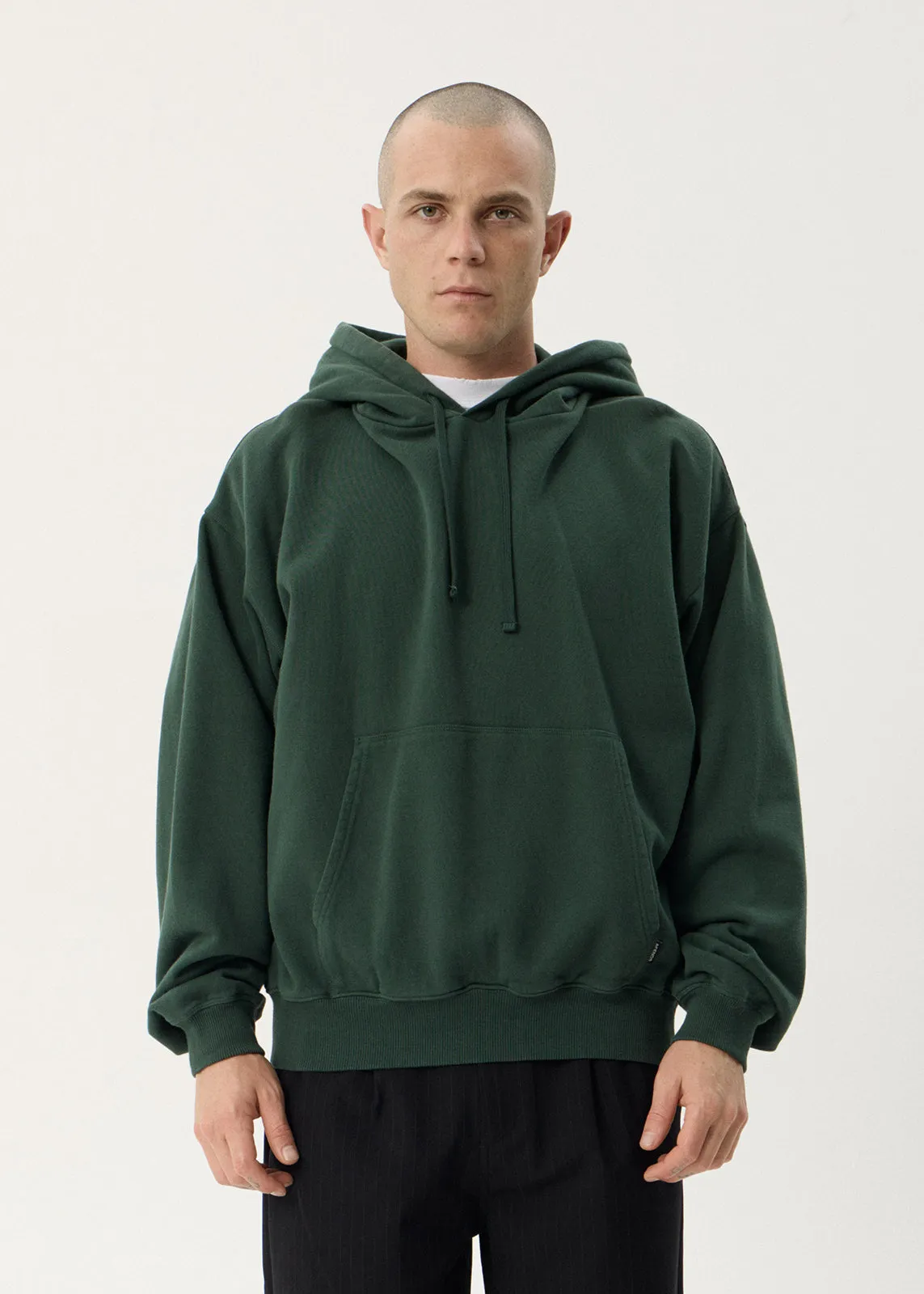 AFENDS Mens Genesis - Boxy Pull On Hood - Washed Pine sold by Afends product image thumbnail 2