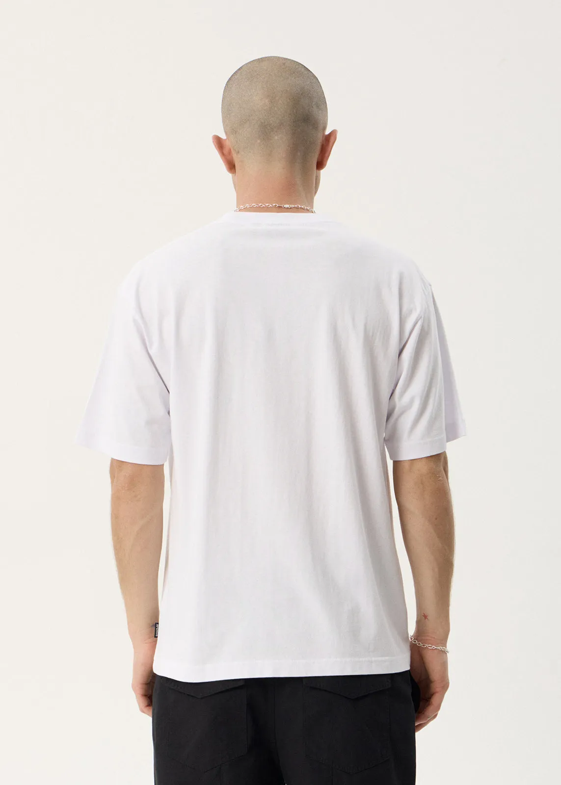 AFENDS Mens Stick Em Up - Boxy Tee - White sold by Afends product image thumbnail 5