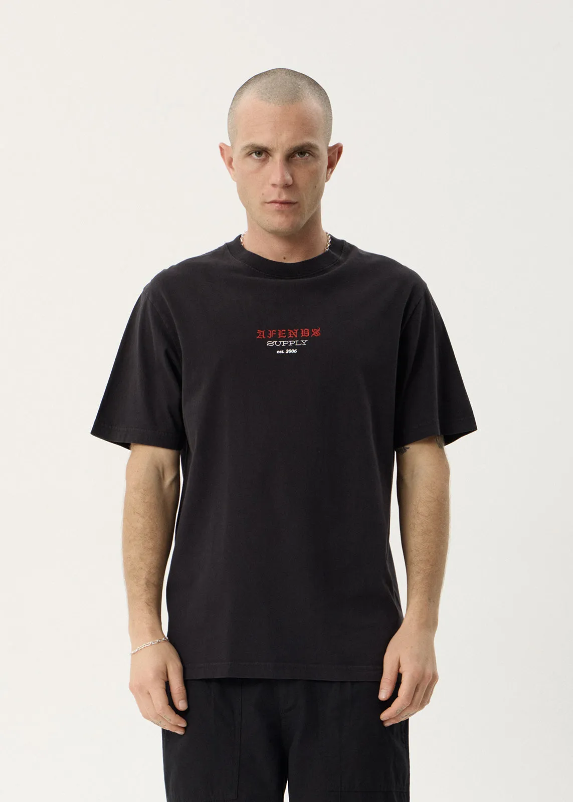AFENDS Mens Anniversary - Retro Tee - Stone Black sold by Afends product image thumbnail 2