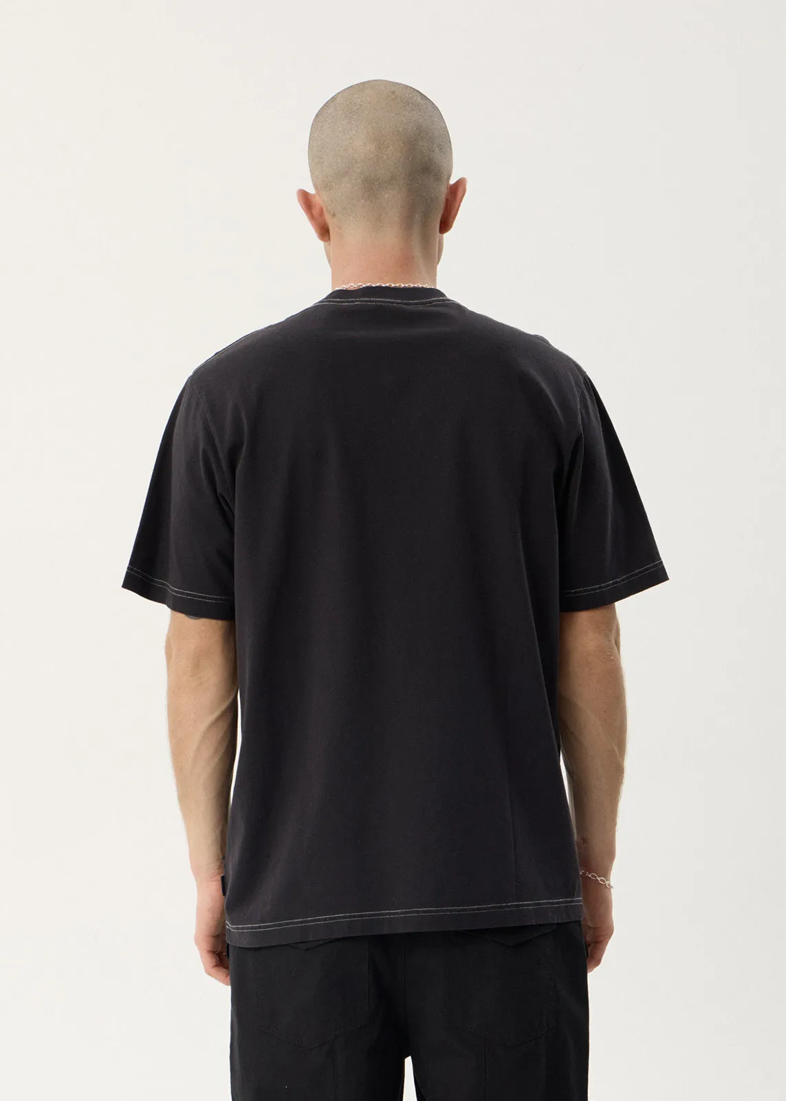 AFENDS Mens Trophy - Retro Tee - Stone Black sold by Afends product image thumbnail 5