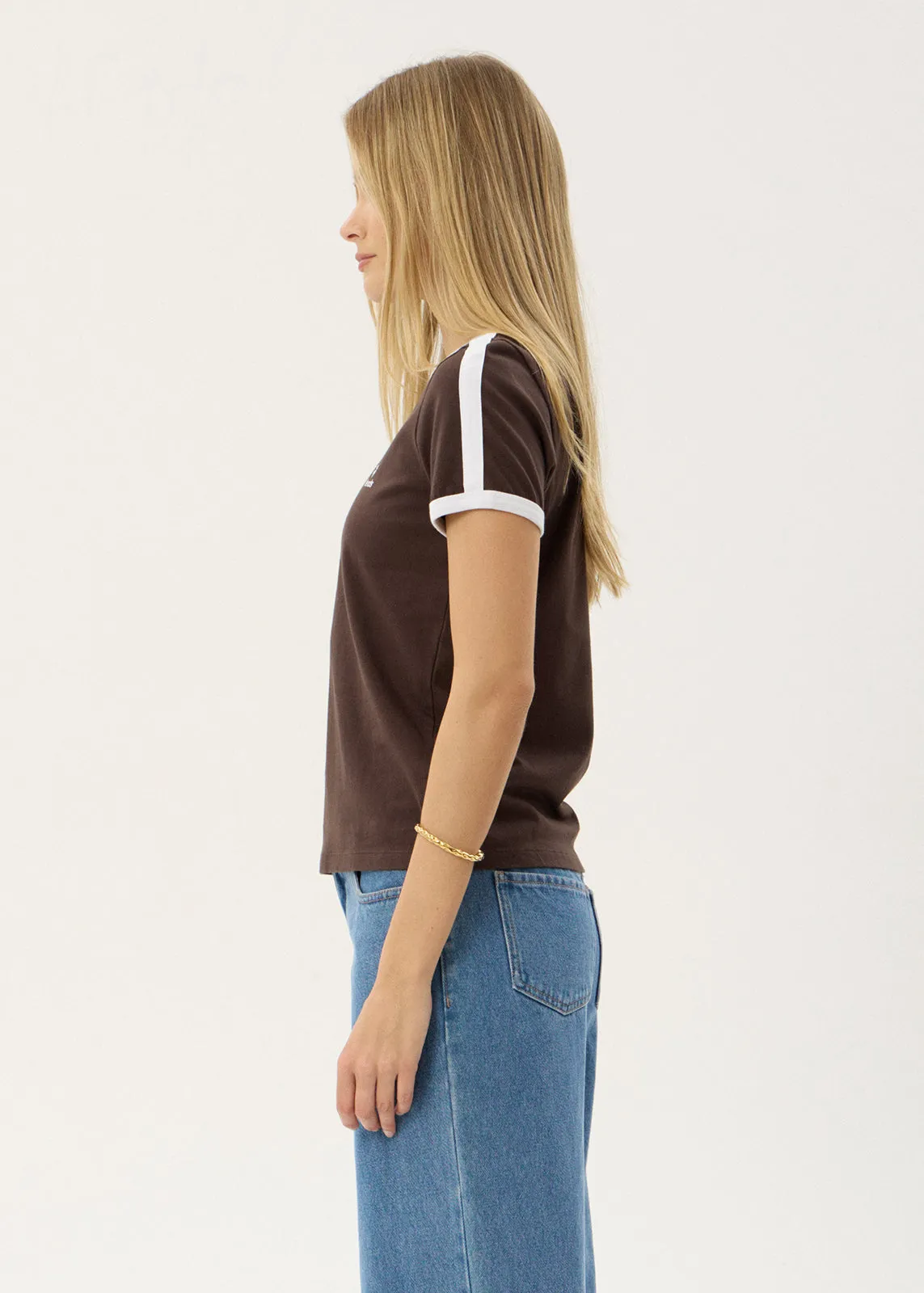 AFENDS Womens Hellbound - Raglan Tee - Coffee sold by Afends product image thumbnail 5