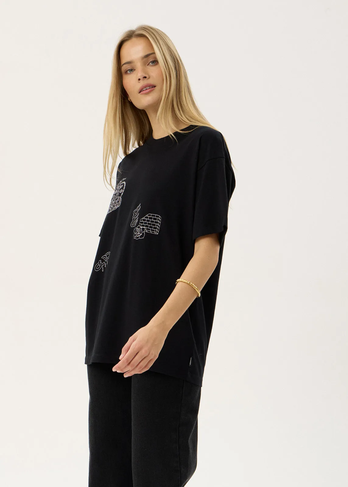 AFENDS Womens Unbound - Oversized Tee - Black sold by Afends product image thumbnail 3