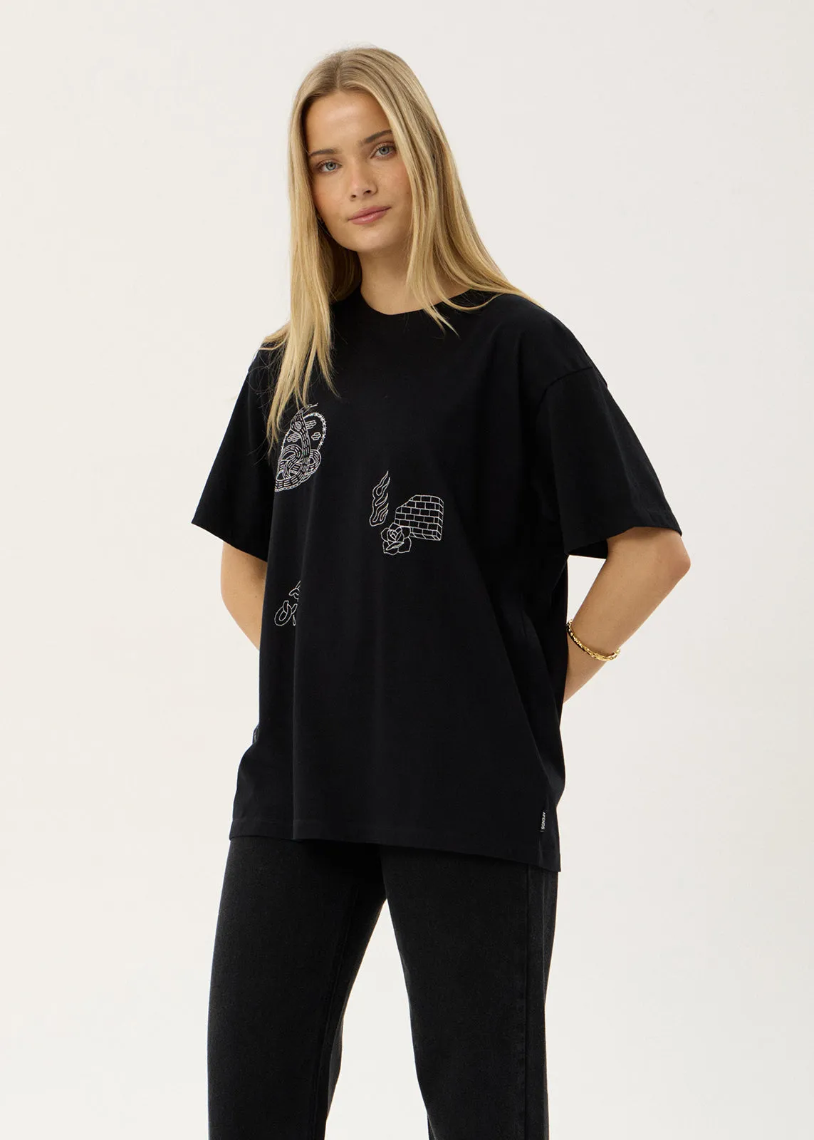 AFENDS Womens Unbound - Oversized Tee - Black sold by Afends product image thumbnail 2