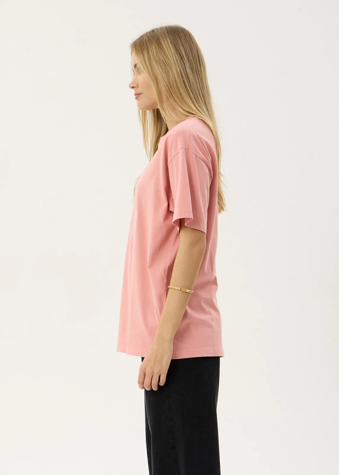 AFENDS Womens Unbound - Oversized Tee - Dusty Pink sold by Afends product image thumbnail 4