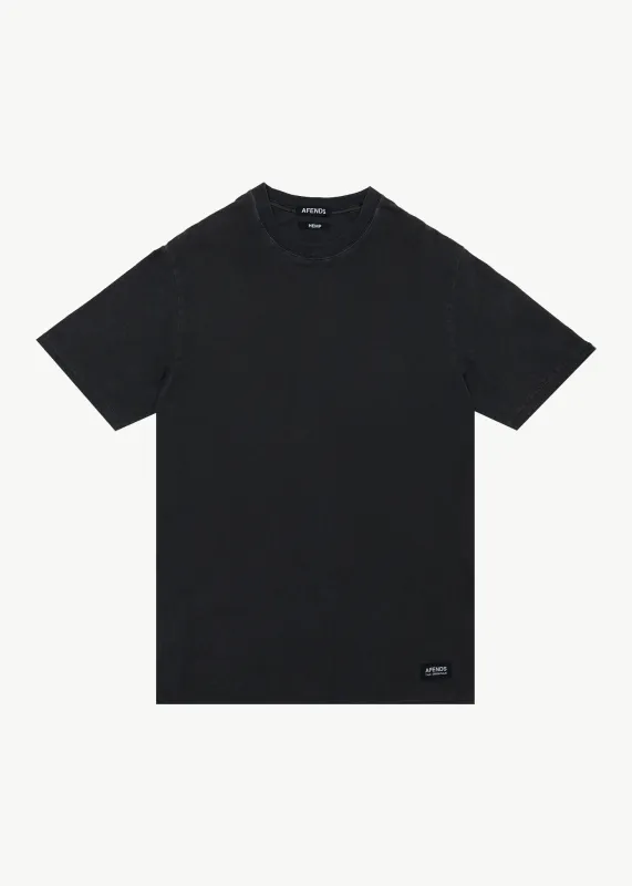 AFENDS Mens Classic - Retro Tee - Stone Black made by Afends