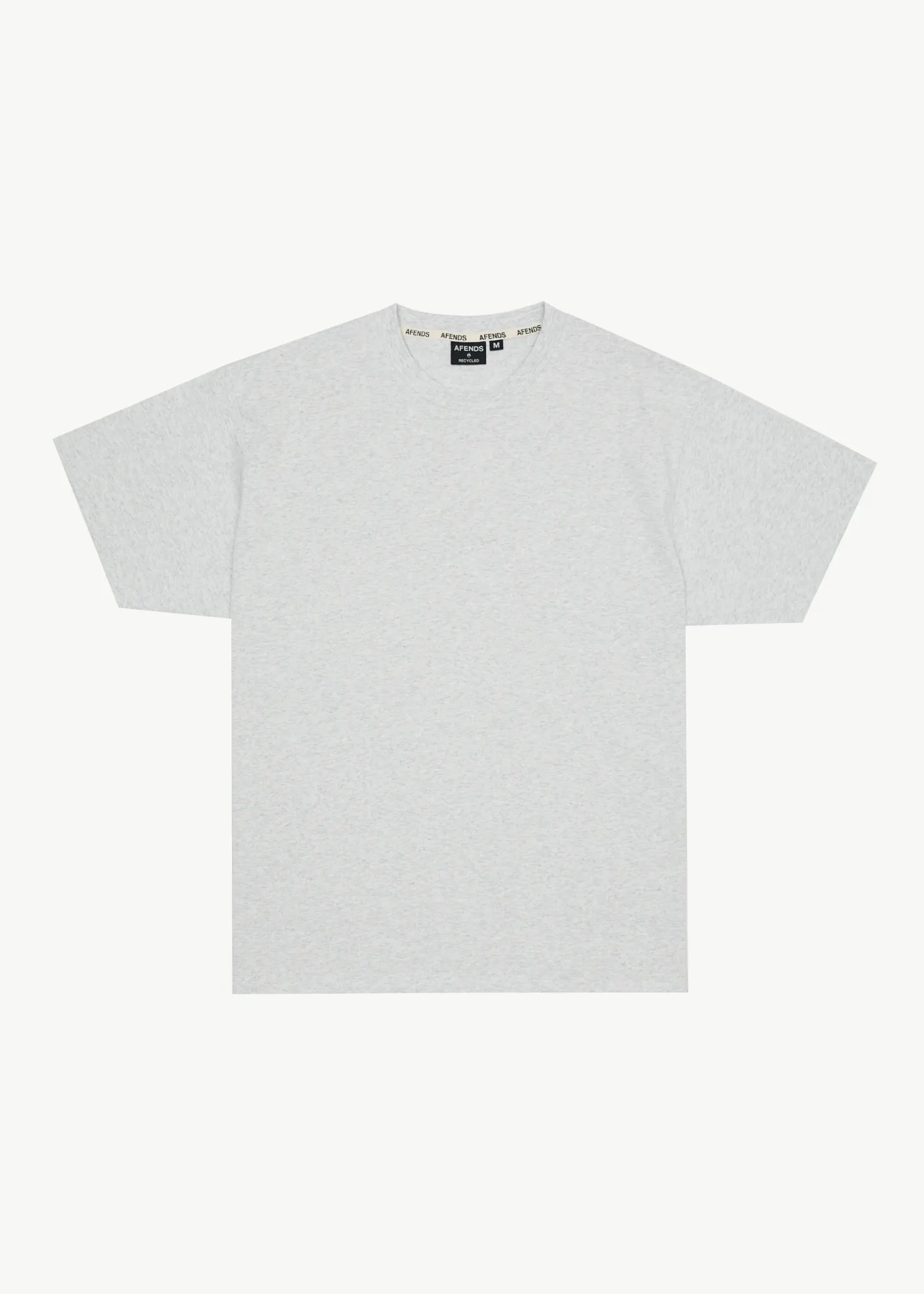 AFENDS Mens Genesis - Heavyweight Boxy Tee - Grey Marle sold by Afends