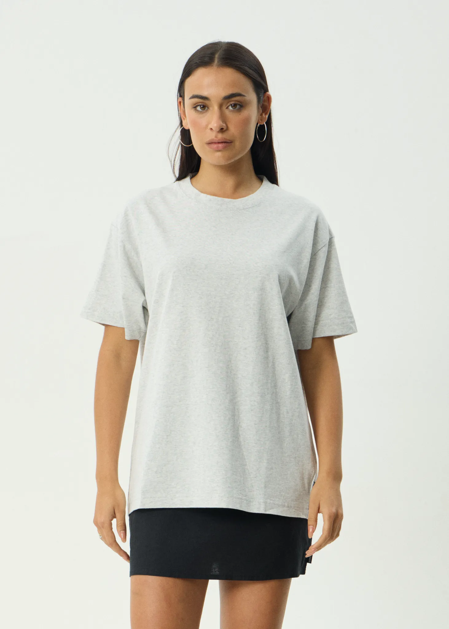 AFENDS Mens Genesis - Heavyweight Boxy Tee - Grey Marle sold by Afends product image thumbnail 4