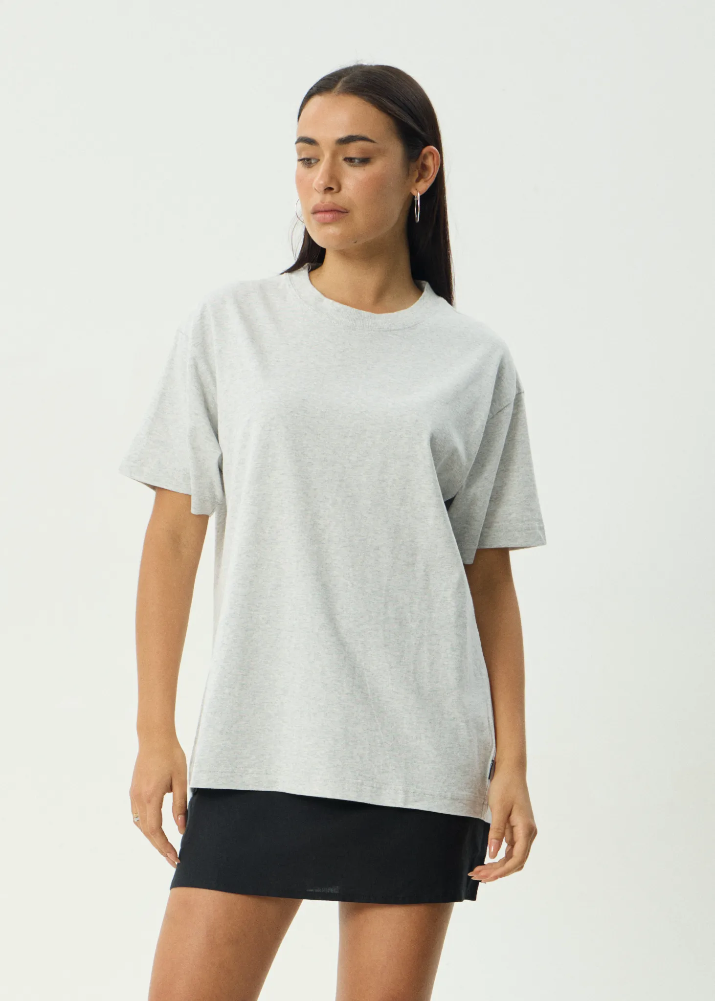 AFENDS Mens Genesis - Heavyweight Boxy Tee - Grey Marle sold by Afends product image thumbnail 2