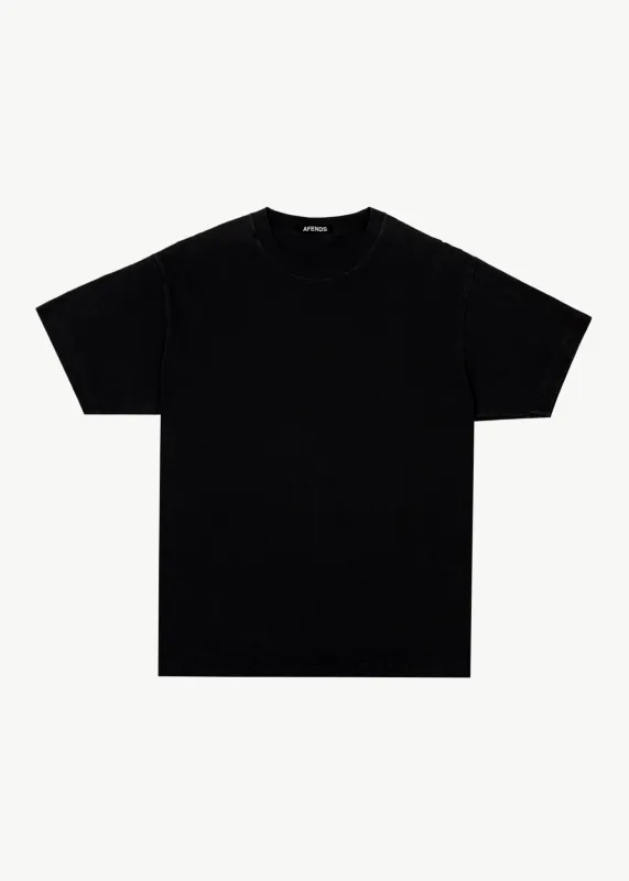 AFENDS Mens Genesis - Heavyweight Boxy Tee - Black made by Afends