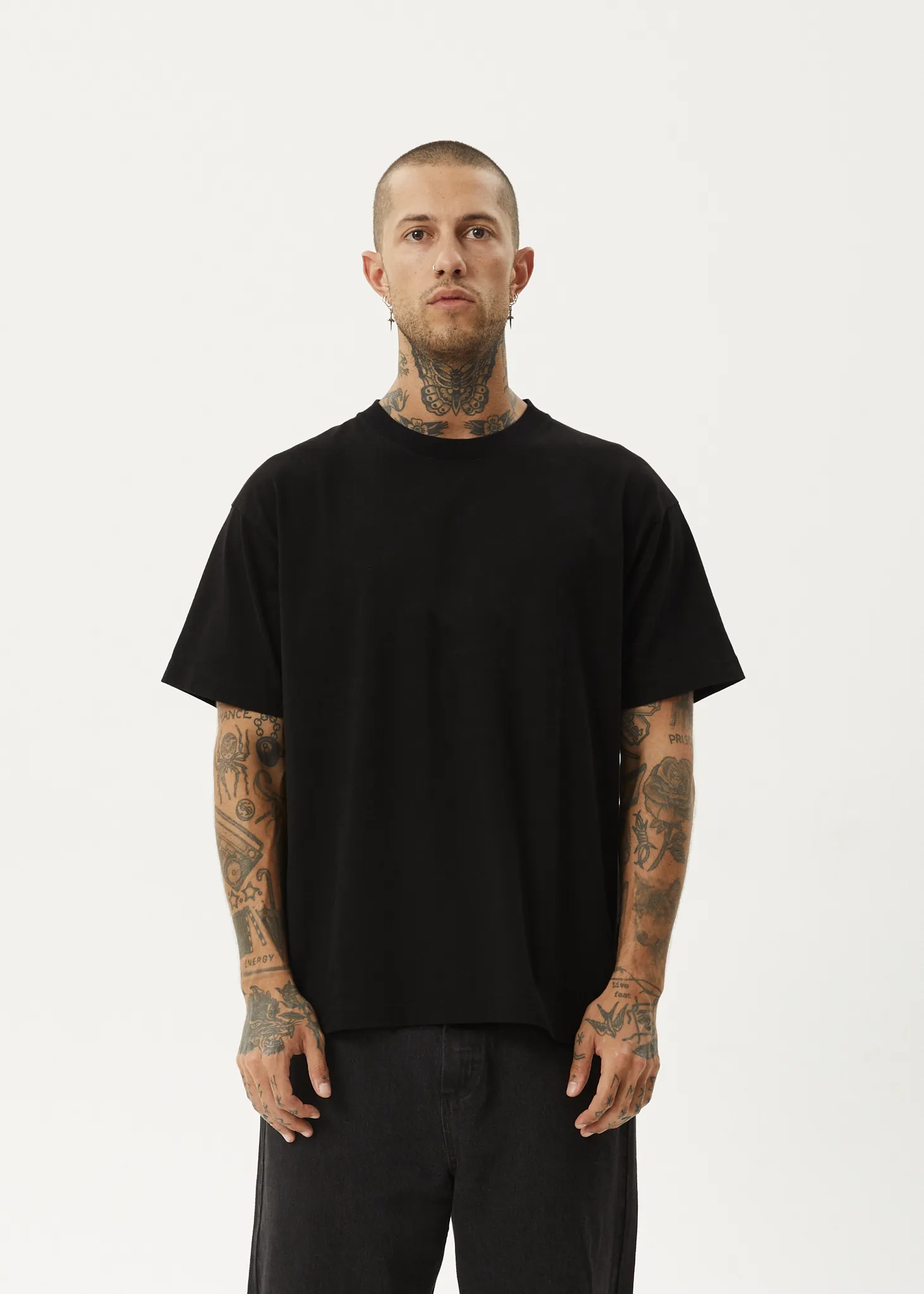 AFENDS Mens Genesis - Heavyweight Boxy Tee - Black sold by Afends product image thumbnail 3