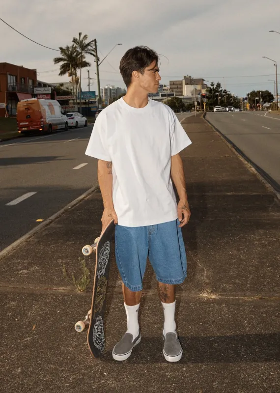 AFENDS Mens Genesis - Heavyweight Boxy Tee - White made by Afends