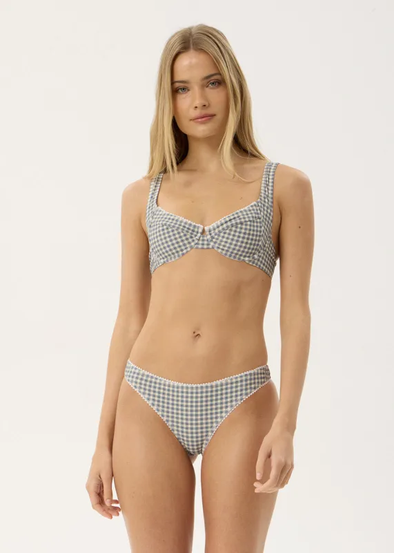 AFENDS Womens Vice - Bikini Bottom - Alpine Check made by Afends