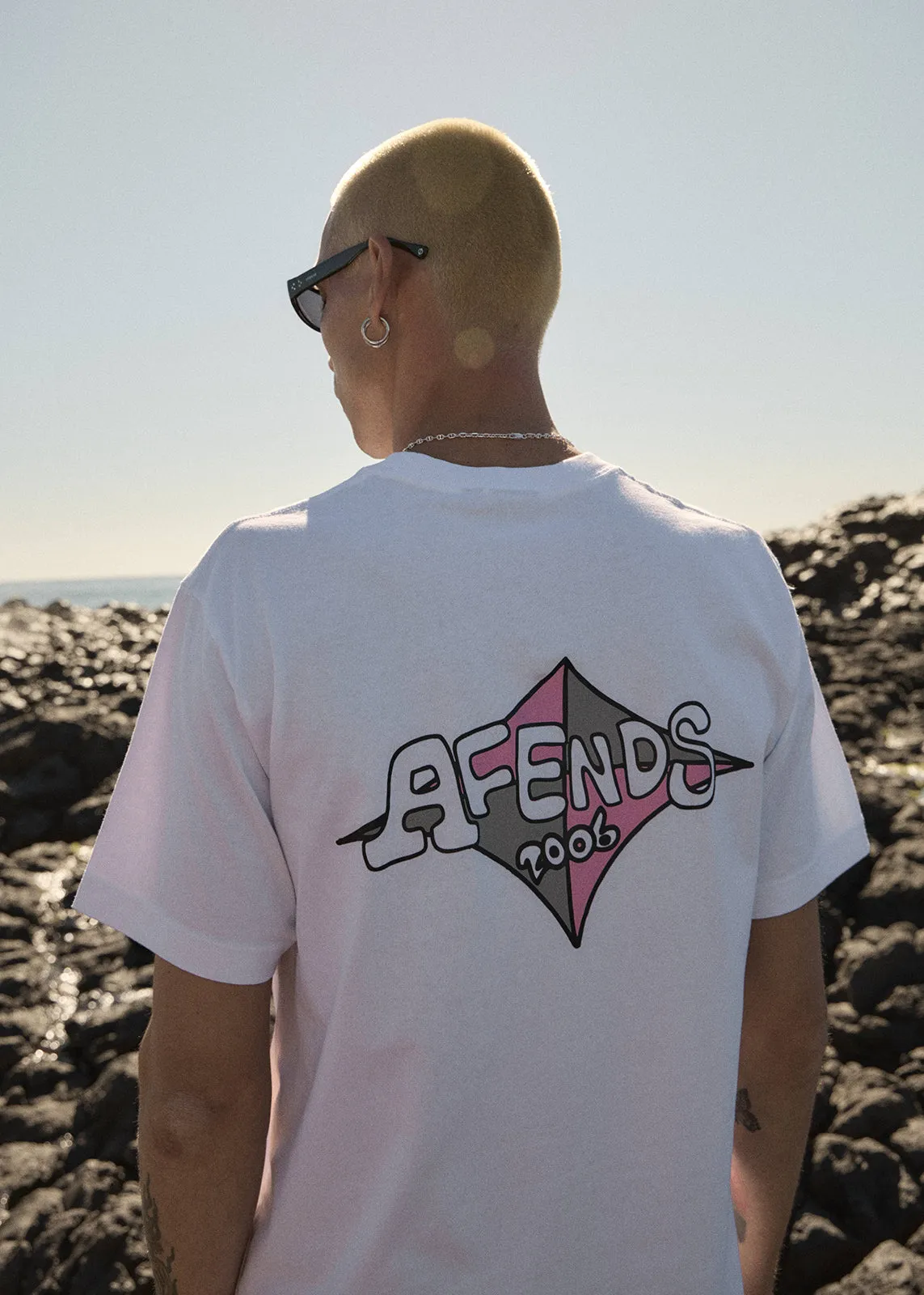 AFENDS Mens Session - Retro Tee - White sold by Afends product image thumbnail 3