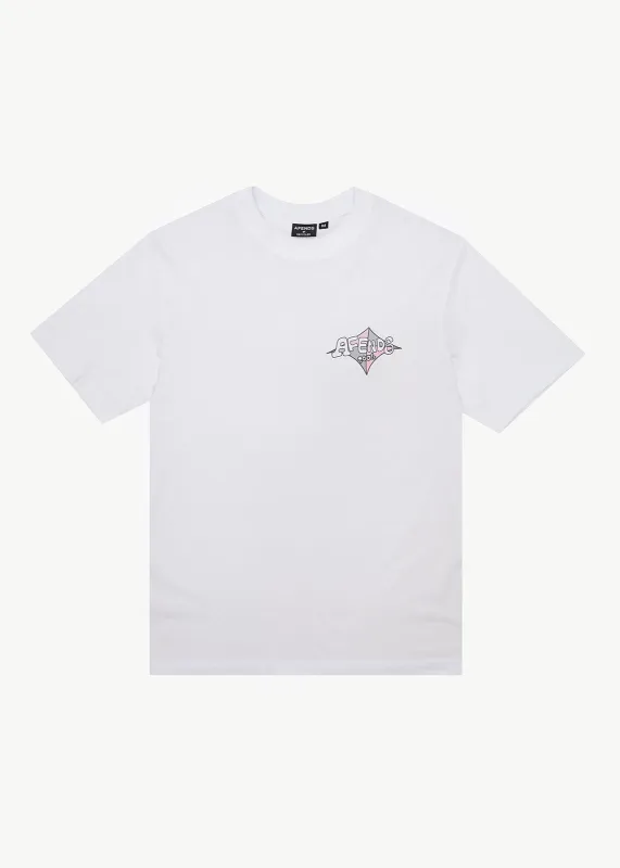 AFENDS Mens Session - Retro Tee - White made by Afends