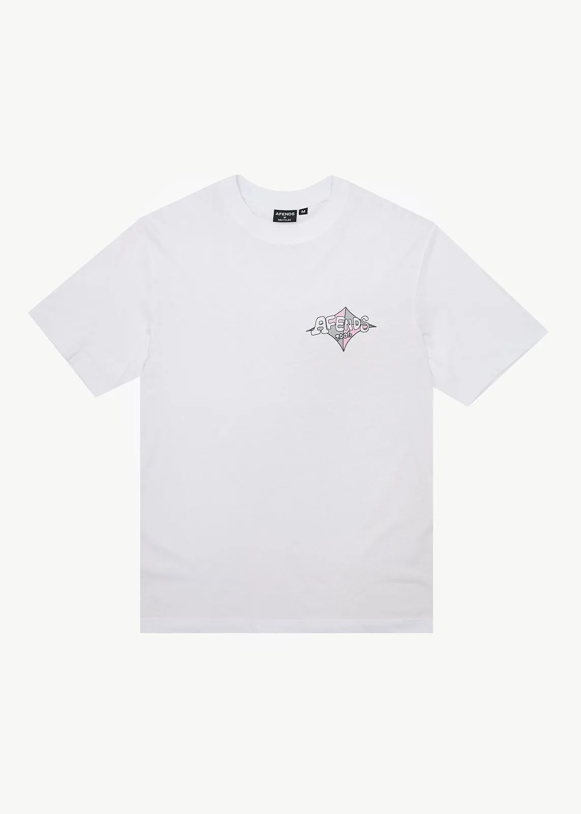 AFENDS Mens Session - Retro Tee - White sold by Afends